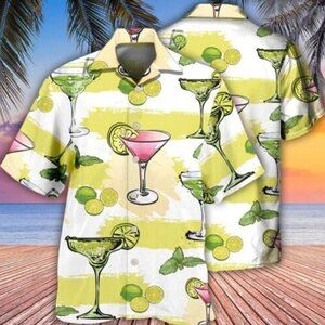 Cocktail Margarita Summer Party Hawaiian Shirt